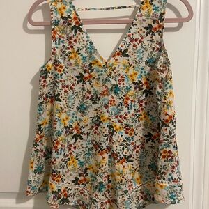 Floral Sleeveless Top